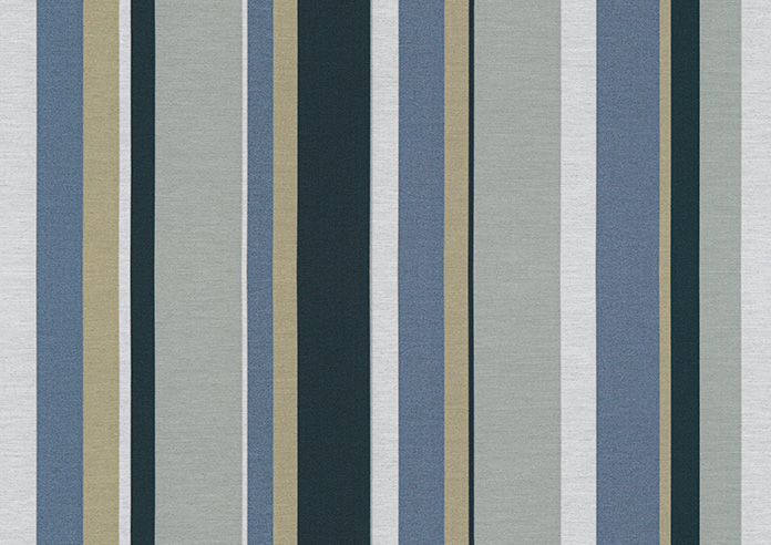 Riviera Stripe, Azure - Twist&Fit Roller Blind - Image 6